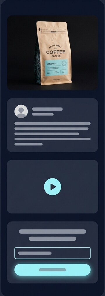 Micro-landing page gerada pela Revr.be em um celular